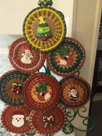Christmas-themed coasters